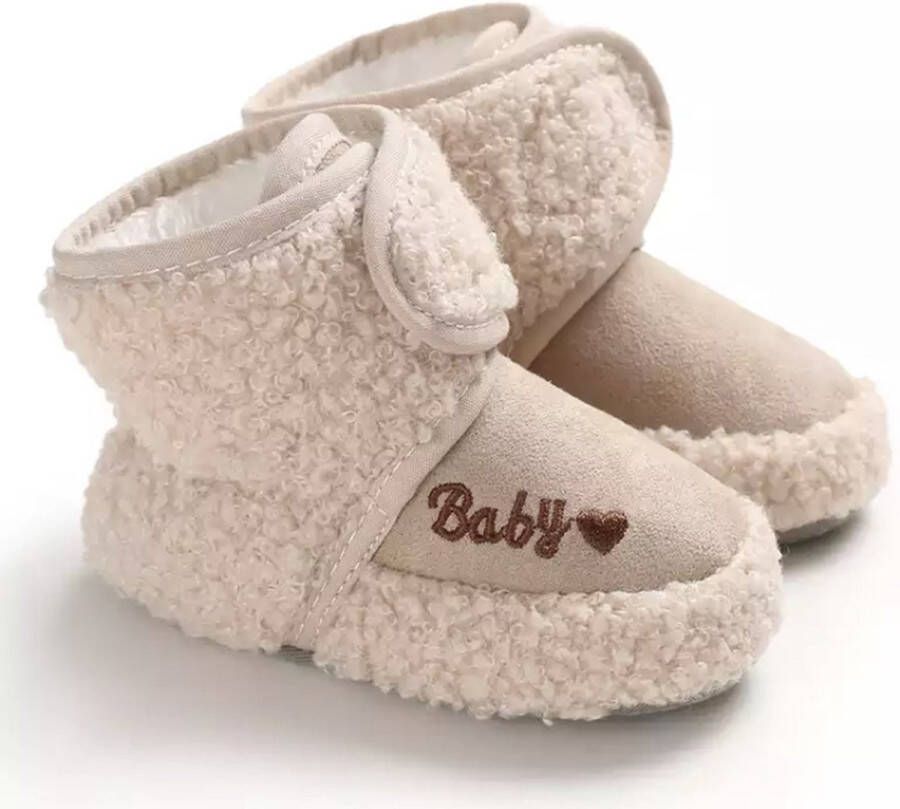 Baby-slofje.nl Zachte en warme sloffen Pantoffels voor baby van Baby-Slofje Beige -12 maanden - Foto 1