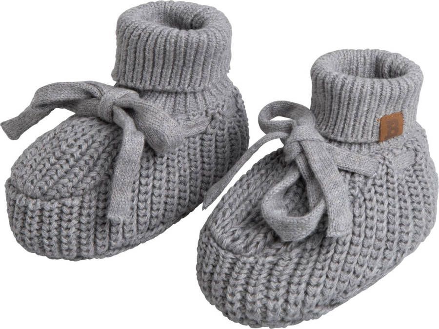 Baby's Only Slofjes teddy Soul Grijs 3 6 mnd 100% ecologisch katoen GOTS - Foto 1