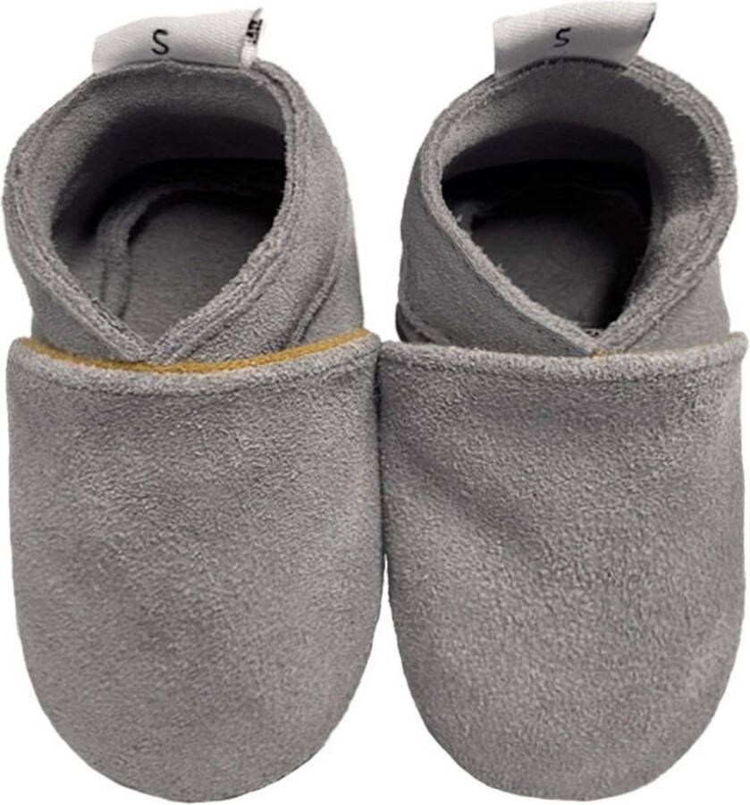 Babysteps suède babyslofjes grijs Suede Effen 22 23