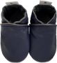 Babysteps leren babyslofjes blauw Leer Effen 18 19 - Thumbnail 2