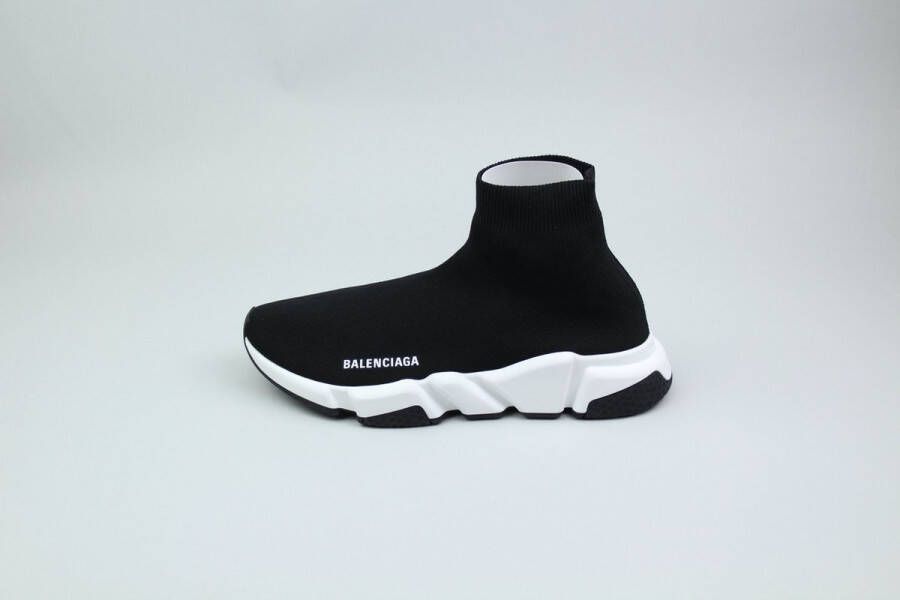 Balenciaga Zwart Wit Speed Trainer Sneakers Black Heren