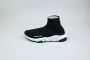 Balenciaga Zwart Wit Speed Trainer Sneakers Black Heren - Thumbnail 1