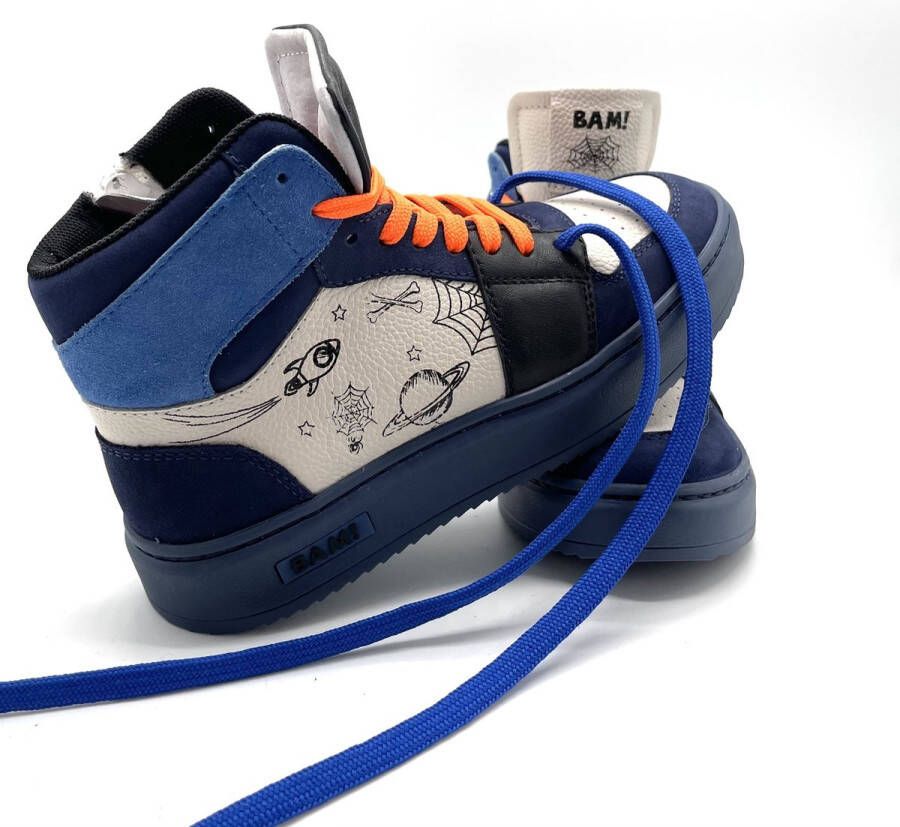 Bam Sneaker tattoo 30 Kinderen Blauw