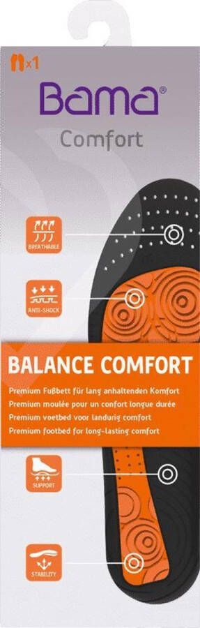 Bama Balance Comfort voetbed premium binnenzool voor meer comfort bij elke stap unisex bruin