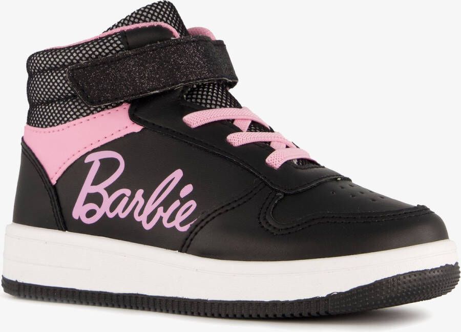 Barbie hoge meisjes sneakers zwart roze