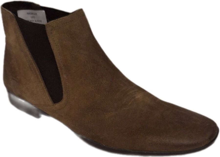 Base London -CHELSEABOOTS-SUEDE TAUPE