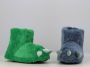 BBS Jongens dinosaurus fleece pantoffels zeer zachte blauwe huissloffen antislip Kerstcadeau Nieuwjaarscadeau - Thumbnail 4