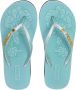 BeachyFeet Teenslippers Dames Oceanica Sleehak Blauw - Thumbnail 2