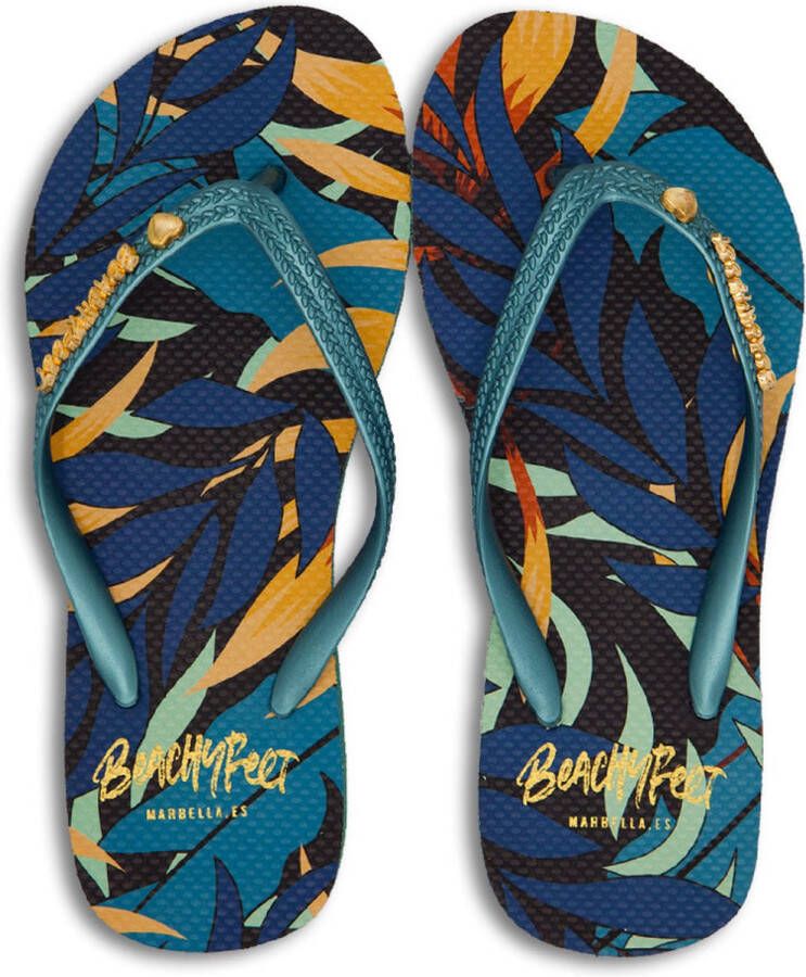 BeachyFeet Teenslippers Las Palmeras Blauw - Foto 1