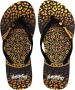 BeachyFeet Teenslipper Dames Mandaleo Flipflop Zwart Goud - Thumbnail 5