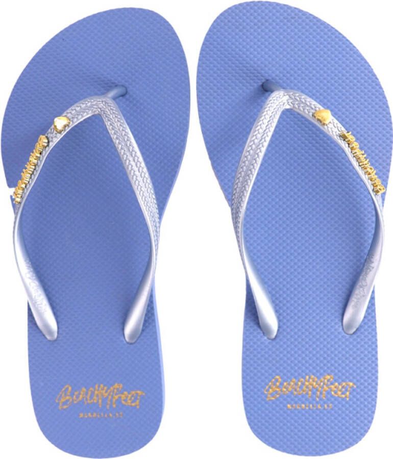 BeachyFeet Teenslipper Med Sky Licht Blauw Slipper