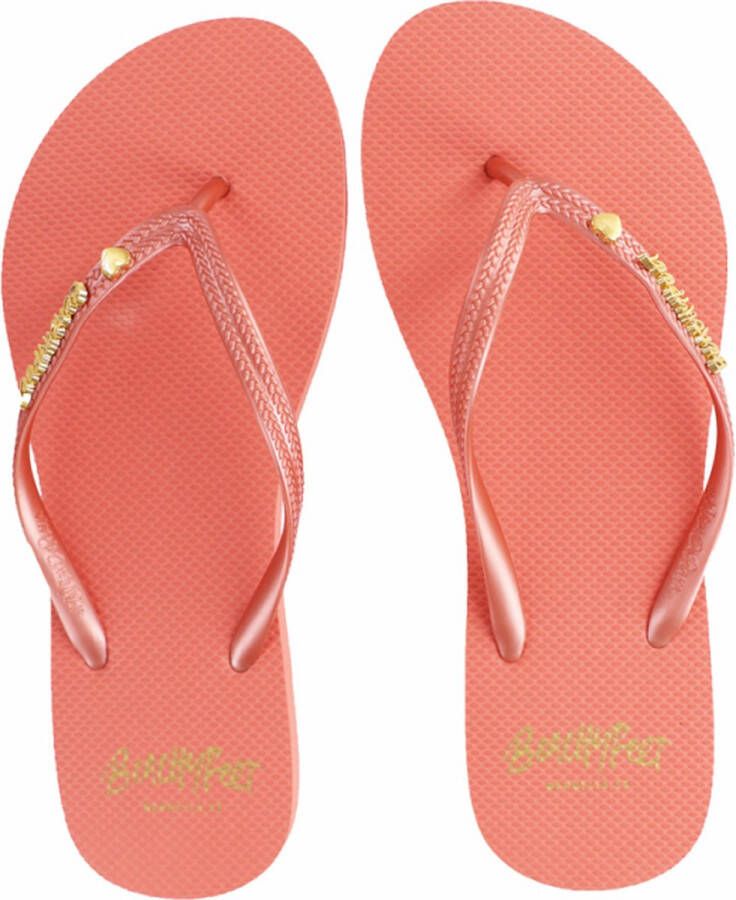 BeachyFeet Teenslipper Dame Rosa Verano Unisex Flipflop Roze