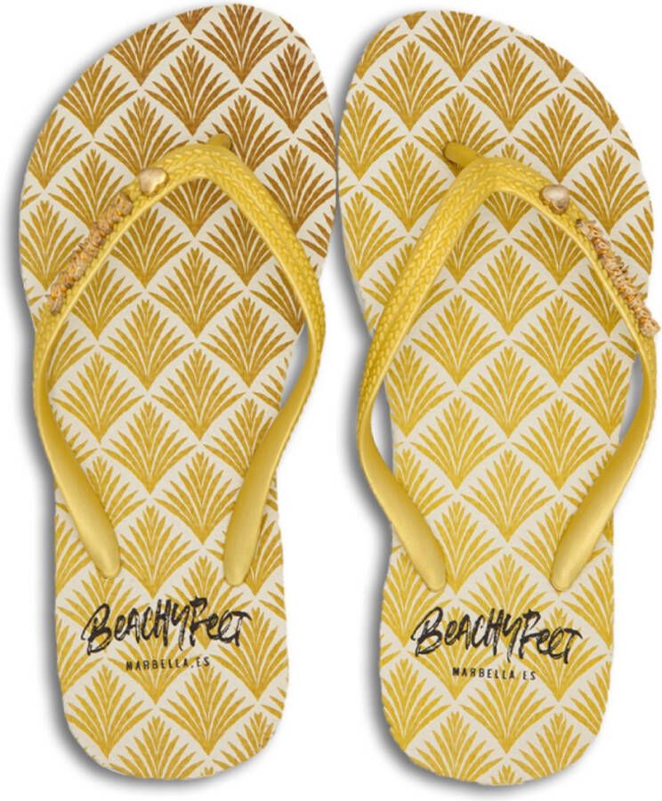 BeachyFeet Teenslippers Exótica Geel