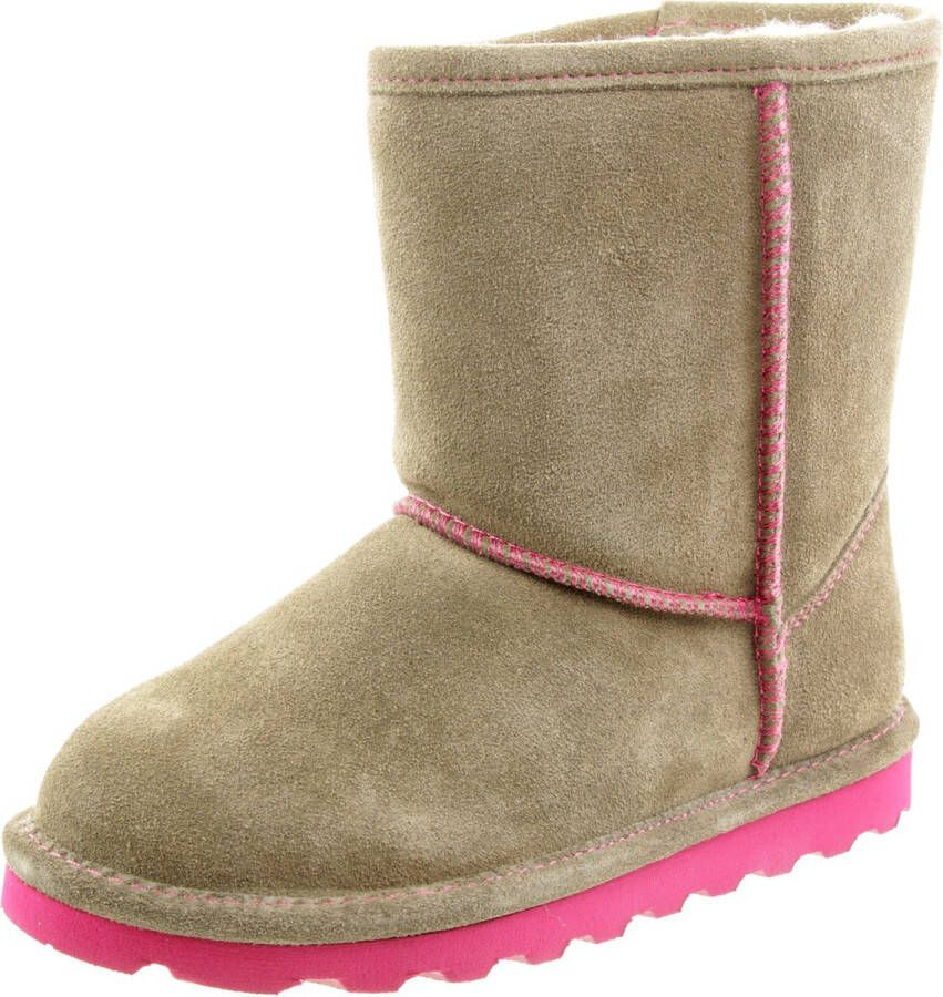 Bearpaw Elle Jeugd Meisjes Winterlaarzen Lamsvacht Laarzen 1962Y Seal Brown