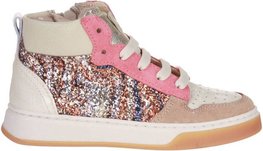 Beberlis Beige-Multi Hoge Sneaker