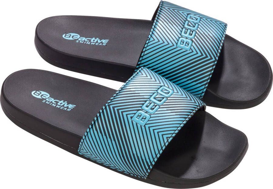 BECO badslippers voor blauw zwart