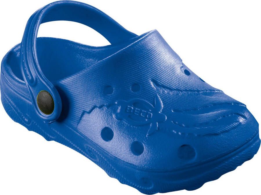 BECO kinder clogs Schildi blauw