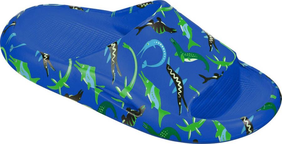 BECO OCEAN DINOS badslippers voor kinderen blauw