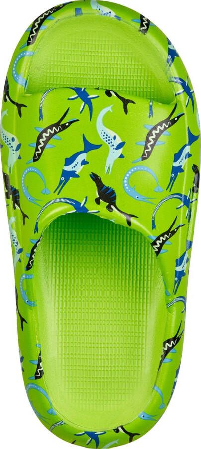 BECO OCEAN DINOS badslippers voor kinderen groen