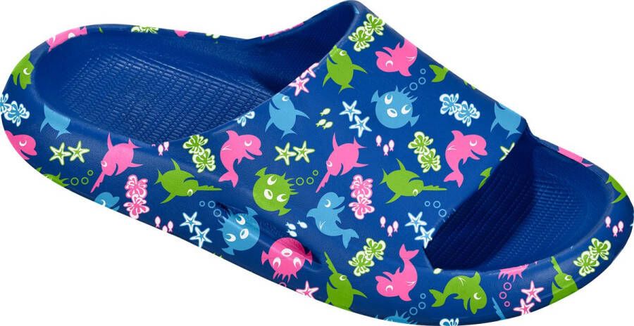 BECO -SEALIFE badslippers voor kinderen blauw