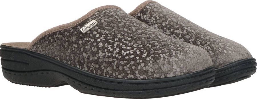 Belizia Pantoffels Dames Taupe