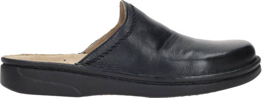 Nelson Anatomic leren pantoffels zwart