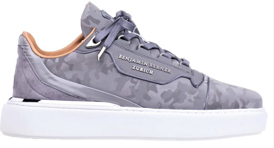 Benjamin Bernard Benjamin berner Sneaker Grijs nen Never out of stock Collectie Leer