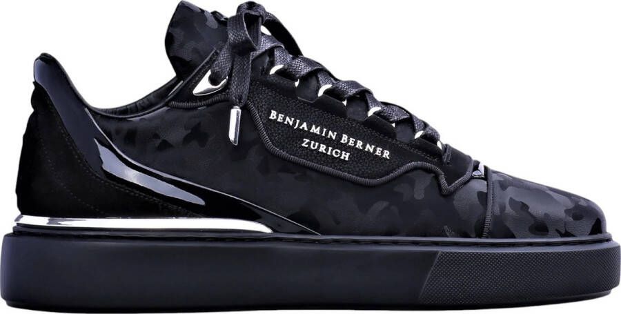 Benjamin Berner Heren Sneaker Zwart BNJ0120 Raphael Camouflage