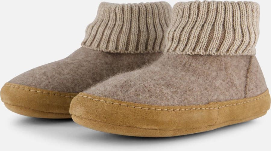 Bergstein Cozy Lux Pantoffels Sloffen Kids Beige