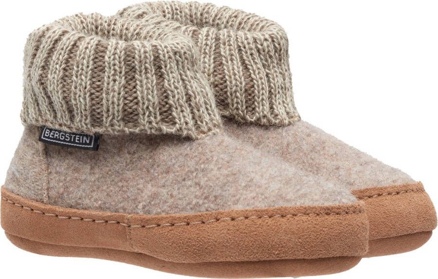 Bergstein Cozy Lux Sloffen Unisex Beige