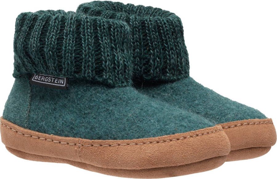 Bergstein Cozy Lux Sloffen Unisex Junior Seagreen