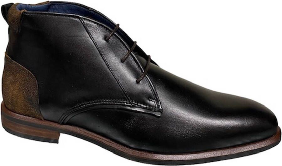 Berkelmans 232006804 Alastaro Black Calf-geklede schoen-halfhoge veterschoen