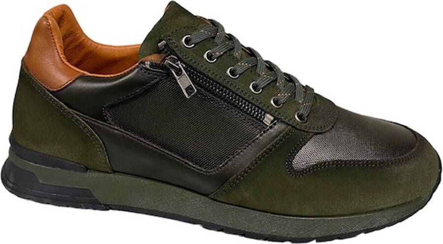 Berkelmans 2320116706 Trenton Green Suède-veterschoen-sneaker