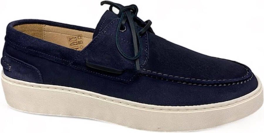 Berkelmans Albacete Blue Suede-instapper -loafer