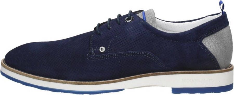 Berkelmans Goodwood Veterschoenen Laag blauw