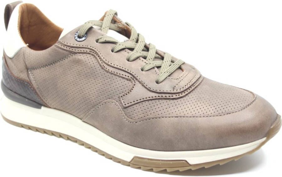 Berkelmans Kyalami Grey Nub 241201945 Taupe Grijs kleurige sneaker wijdte G½