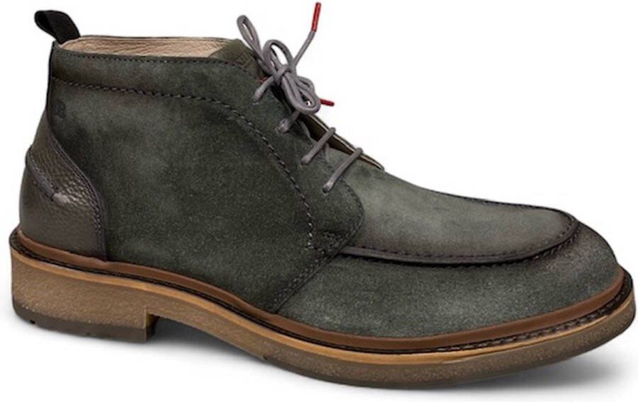 Berkelmans Nijvel Grey Suede-veterboot -veterschoen -gekledeschoen