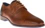 Berkelmans Oulton Cognac Braided 2310050122 Cognacbruine geklede herenschoenen wijdte G ½ - Thumbnail 4