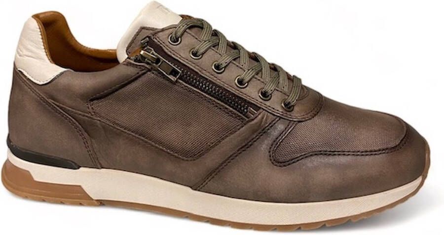 Berkelmans Trenton Grey Nubuck-sneaker -veterschoen - Foto 1