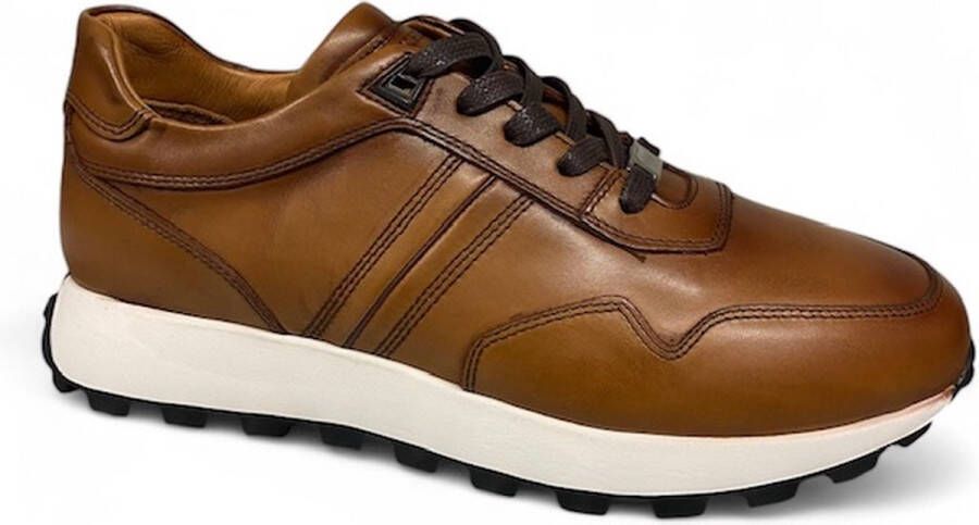 Berkelmans Valenciana Cognac Calf-sneaker -veterschoen