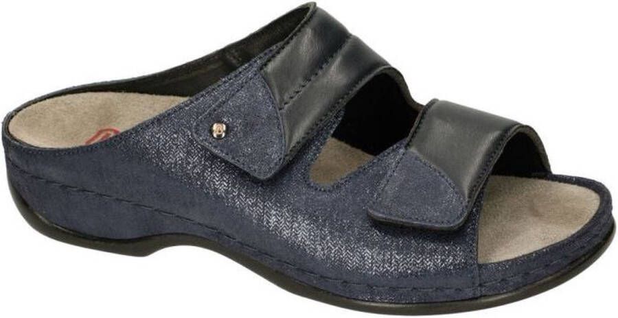 Berkemann -Dames blauw donker slippers & muiltjes - Foto 1