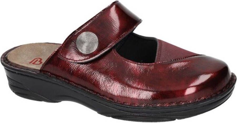 Berkemann -Dames bordeaux pantoffels