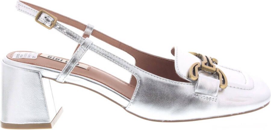 BIBI LOU Slingbacks Dames 544z19vk Maat: 41 Materiaal: Leer Kleur: Zilver - Foto 2