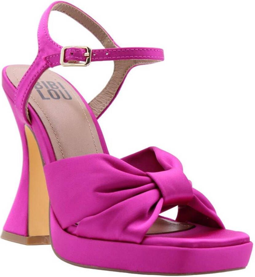 Bibi Lou Stijlvolle Rana Hoge Hak Sandalen Purple Dames