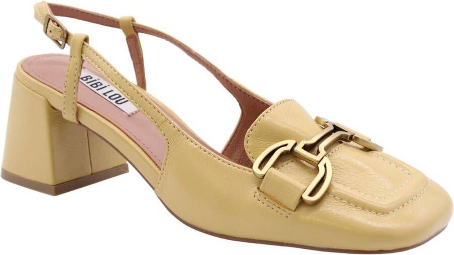 Bibi Lou Elegante Slingback Pumps Yellow Dames