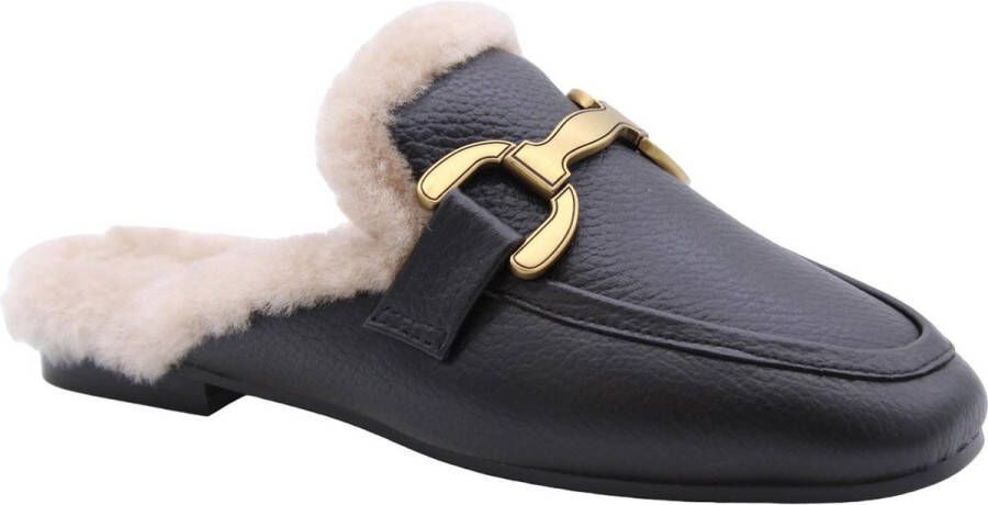 Bibi Lou Gator Slipper Black Dames