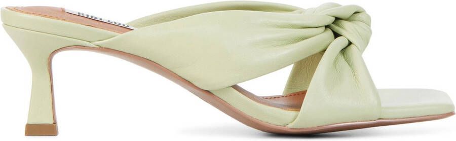 BiBi Lou Slippers Dames Sandalen Instappers Damesschoenen Leer Kitten heel 549Z10VK Mint