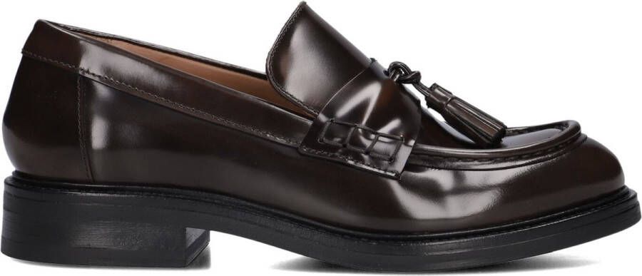 Billi Bi A7033 Loafers Leer Instapper Dames Bruin