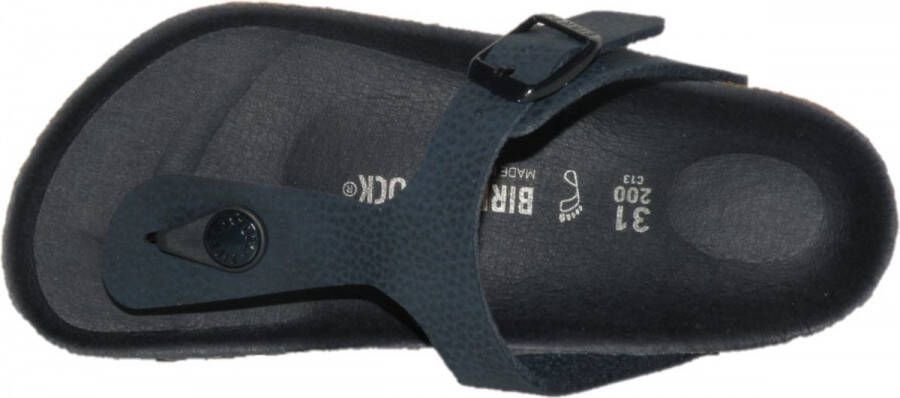 Birkenstock 122156 Gizeh blue red Normaal Teenslipper (33 Kleur Blauw )