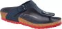 Birkenstock 122156 Gizeh blue red Normaal Teenslipper (34 Kleur Blauw ) - Thumbnail 3